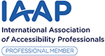 Logo for IAAP International Association of Accessibility Professionals, Professional Member